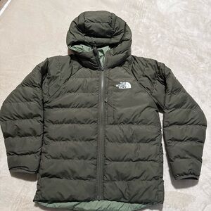 The North Face Olive Hooded Down Jacket